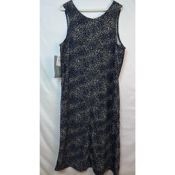 Vintage NWT Jane Ashley Womens Size Med Gray Cheetah Print Jumper Moleskin Dress - Picture 7 of 9